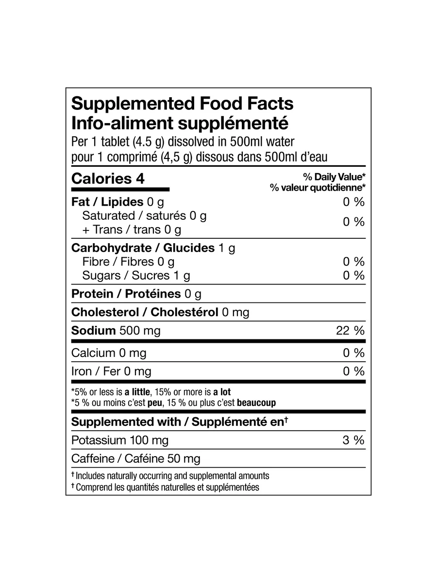 Xact Nutrition - Comprimés d'hydratation sportive /électrolyte