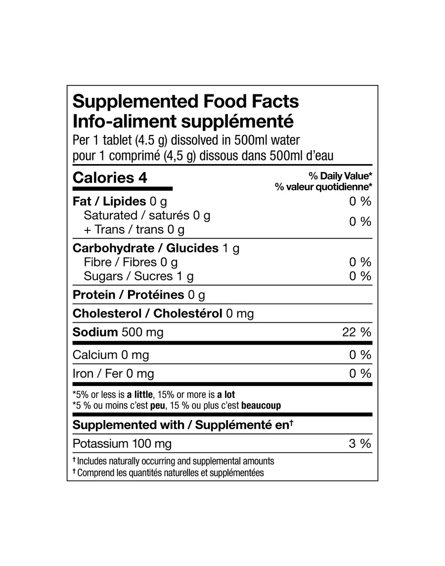 Xact Nutrition - Comprimés d'hydratation sportive /électrolyte