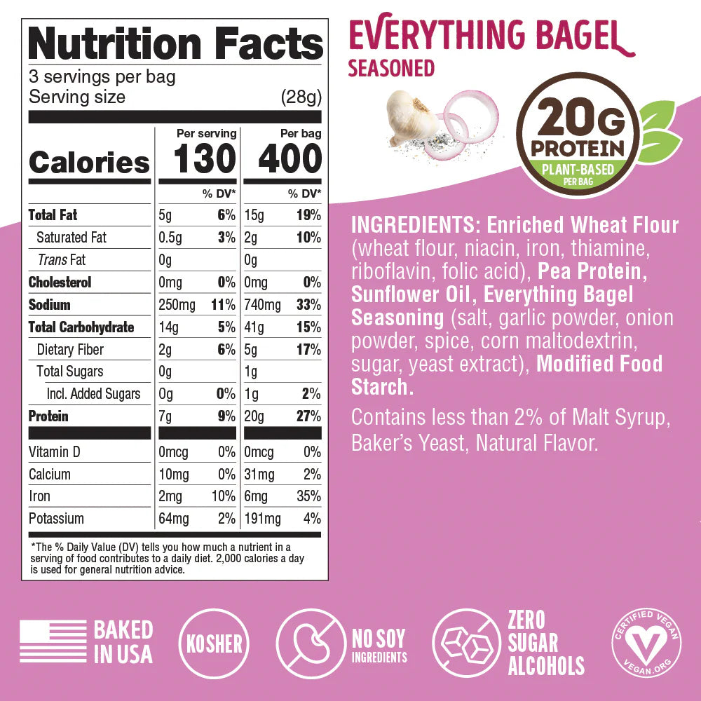 Lenny & Larry's - Fitzels - Everything Bagel