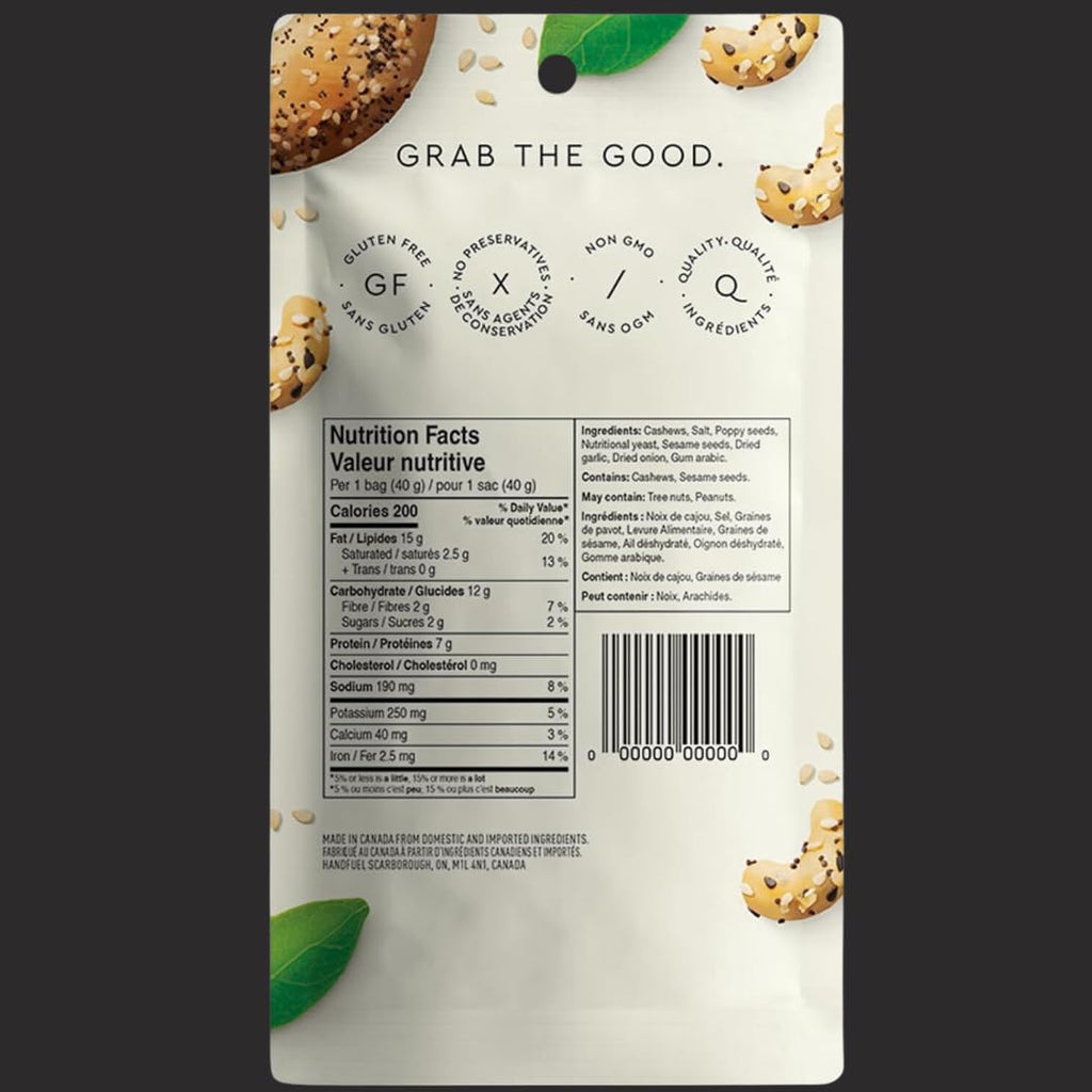 Handfuel - Noix de cajou - Everything bagel