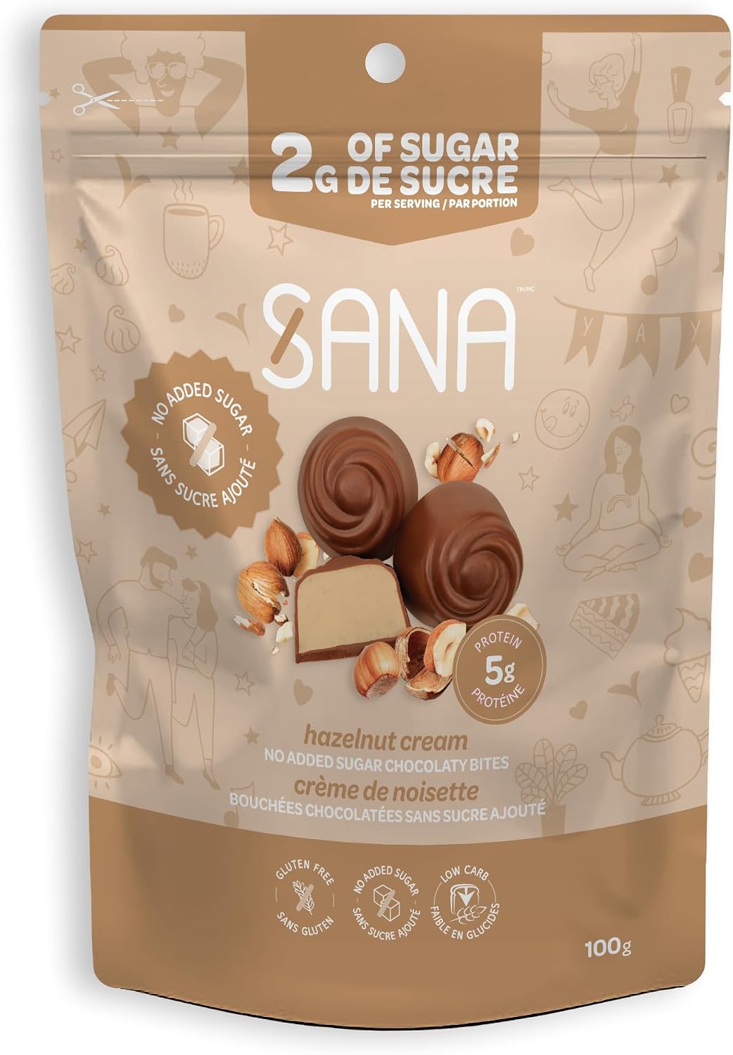 Sana - Chocolate and Hazelnut Cream Bite