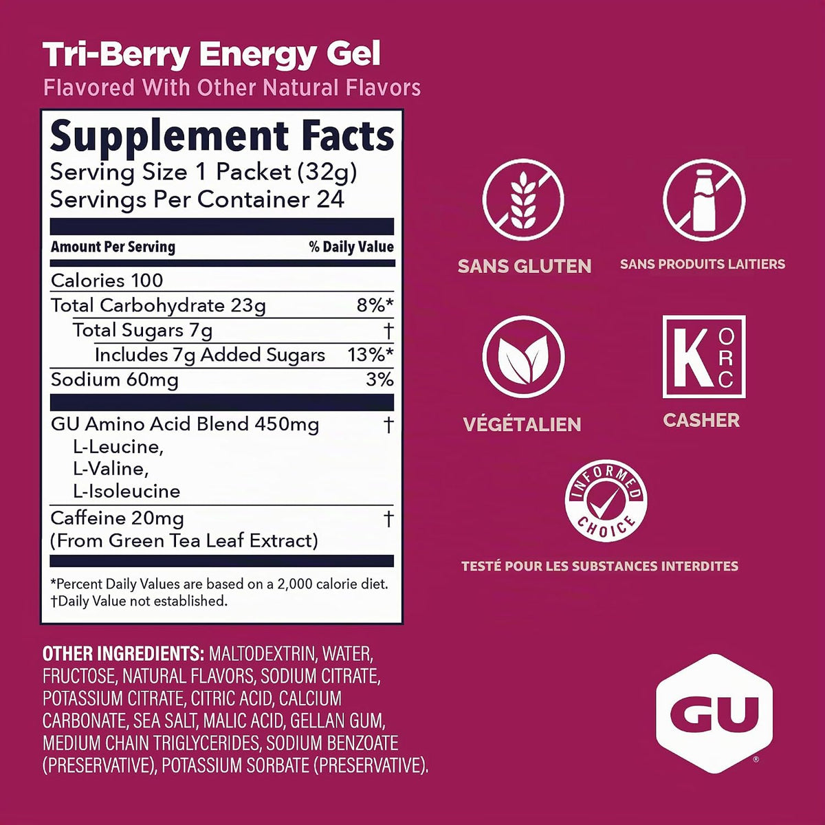 Gu -Gel énergétique