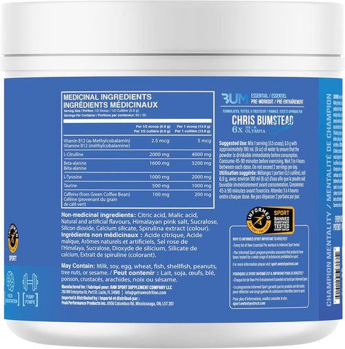 CBUM - Pre Workout - Essential