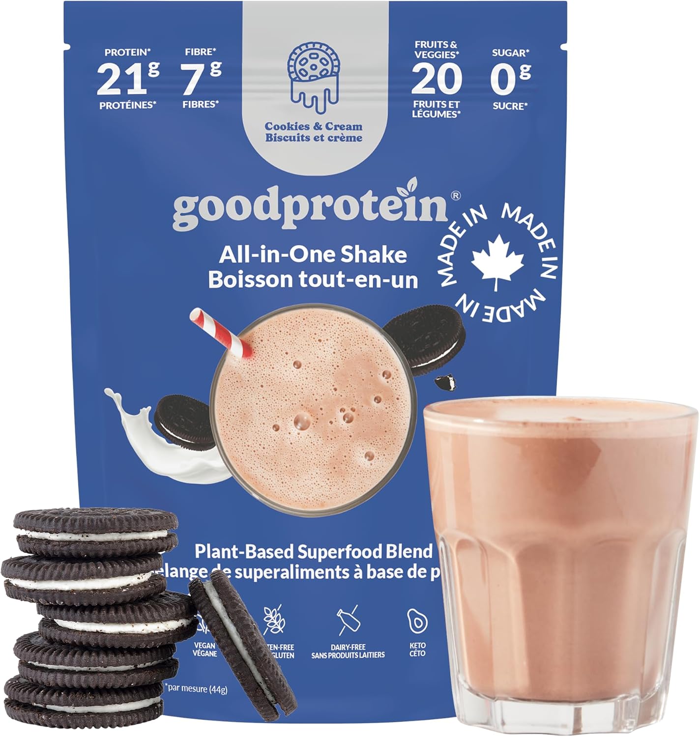 Good Protein - Biscuits et crème - 880g (20 portions)