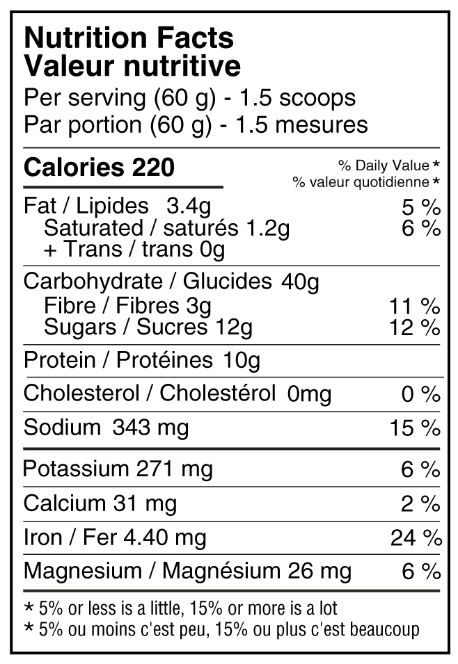 Naak - Mélange récupération complet - Chocolat noisette