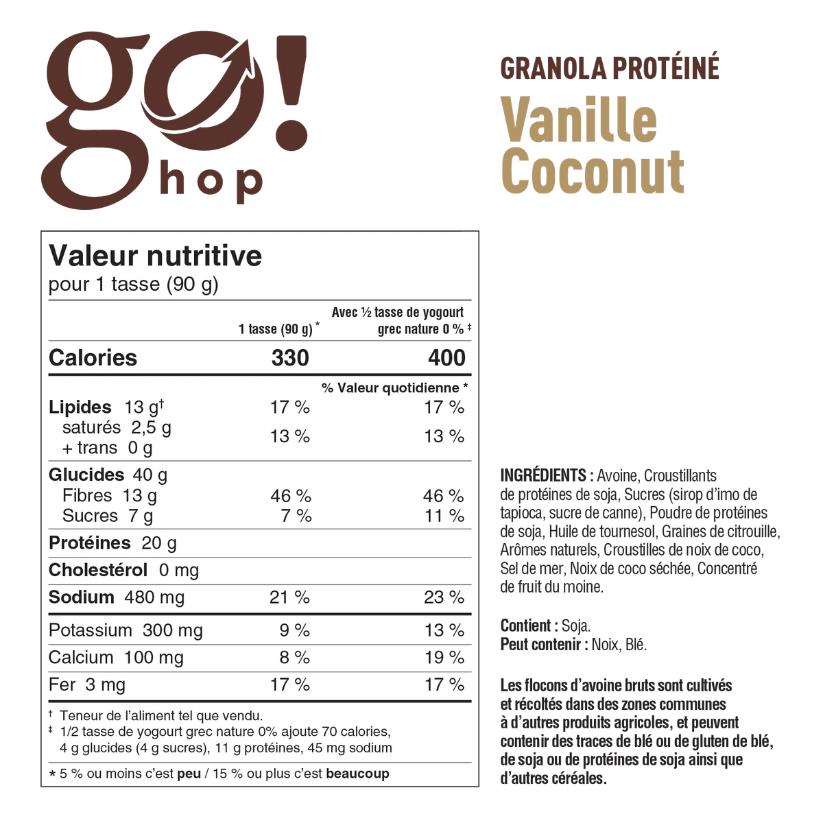 Go hop - Granola protéiné