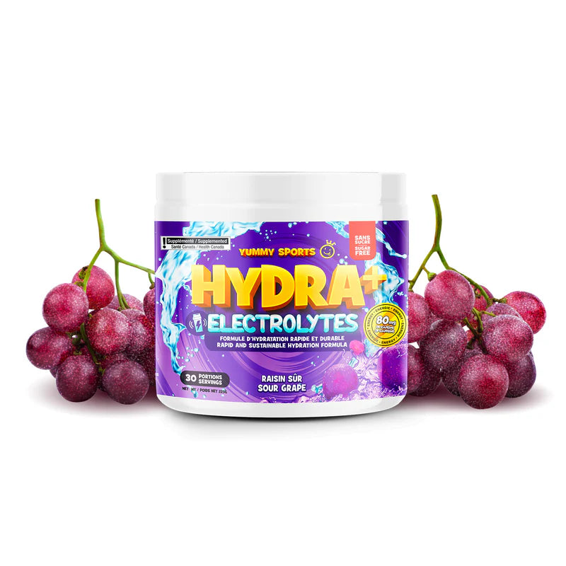 Yummy Sports - Hydra+ Electrolytes (avec caféine) - 30 portions
