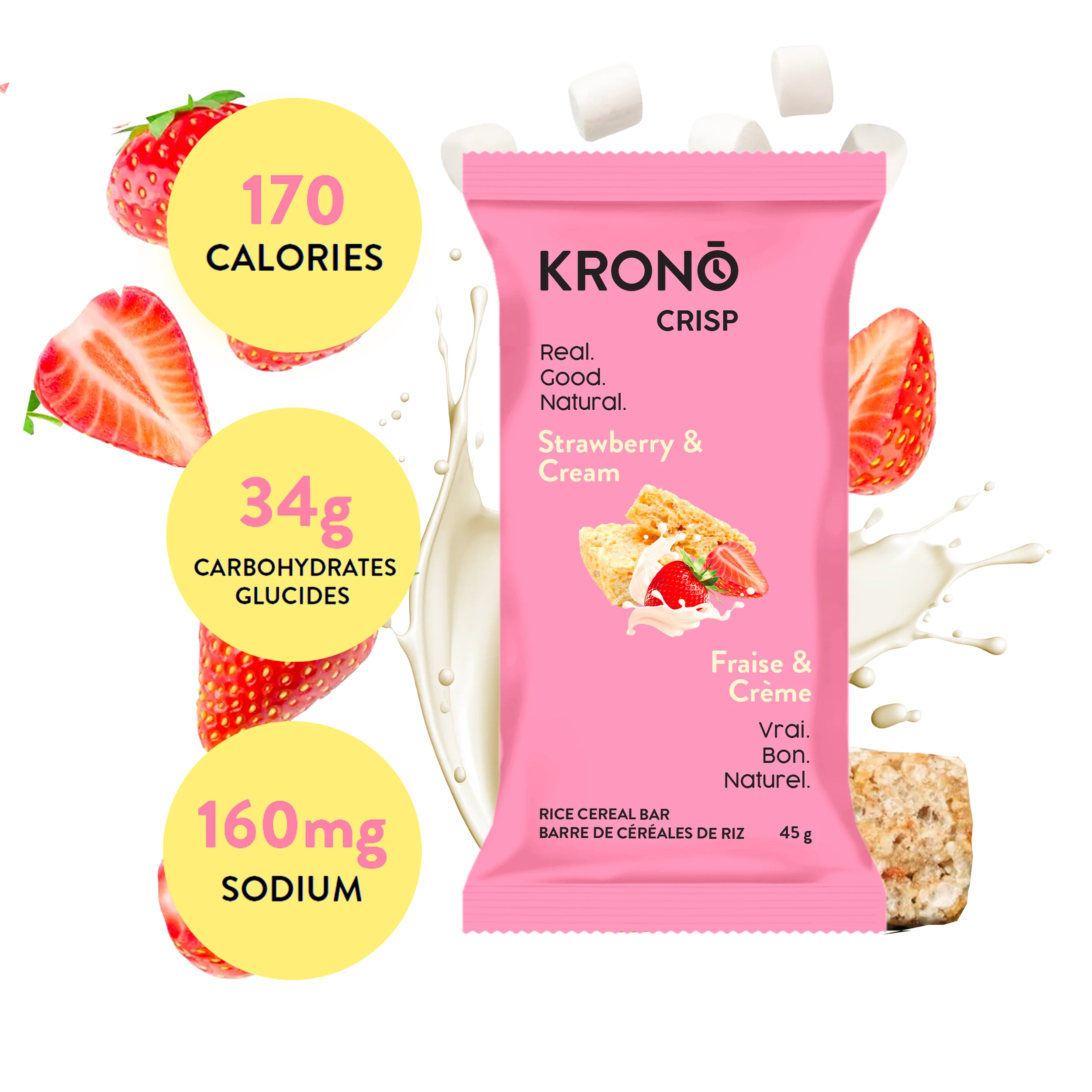 Krono - Crisp énergétique - Fraise & crème