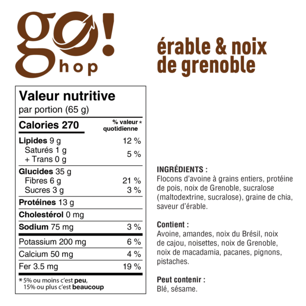 Go Hop - Gruau protéiné