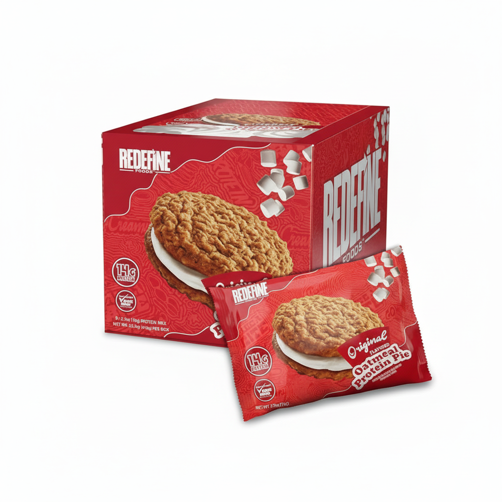 Redefine protein cookies reduced size on white background