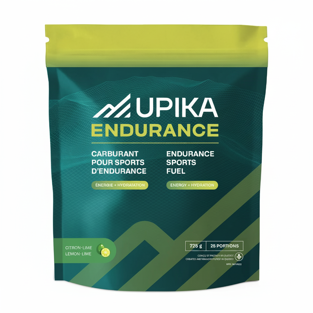 Upika Endurance - Citron-Lime fond blanc