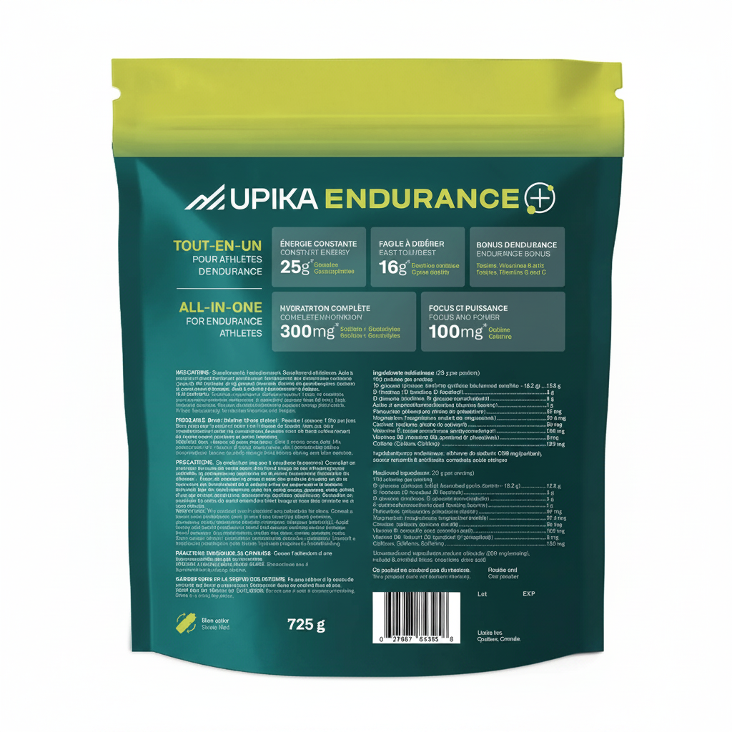 Upika Endurance+ - Dos fond blanc